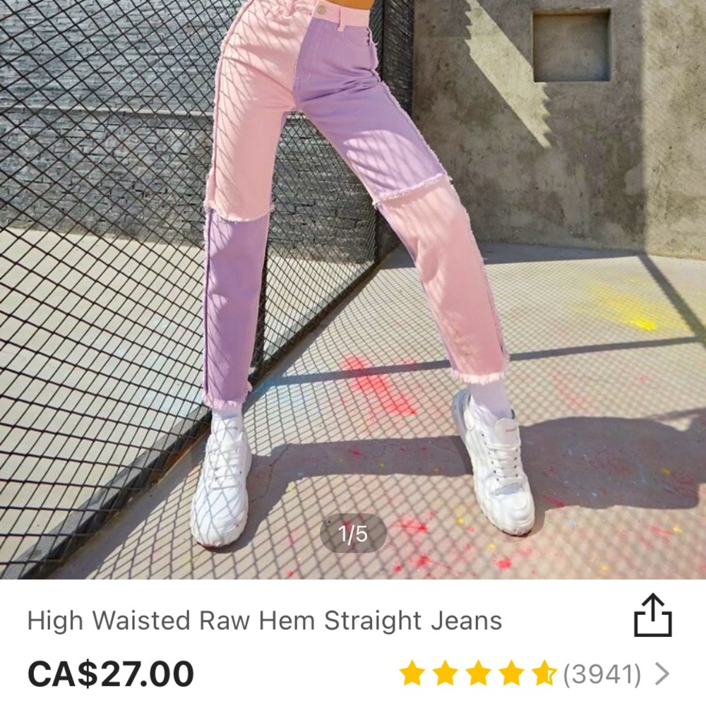 BRAND NEW SHEIN JEANS!-colour blocking